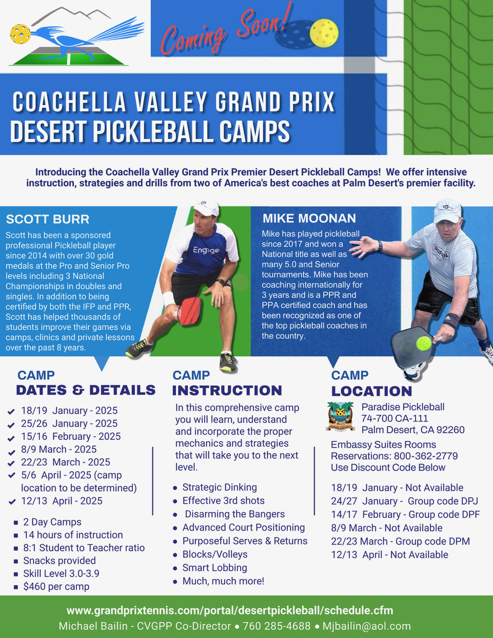 Coming Soon - Desert Pickleball Camps